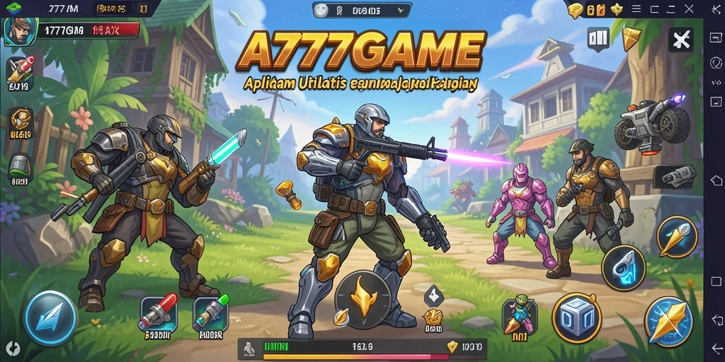 Screenshot A777GAME menunjukkan fitur pengingat dan manajemen tugas yang intuitif.