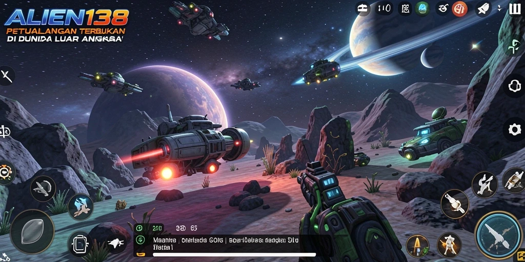Gameplay ALIEN138 yang immersif di dunia luar angkasa.