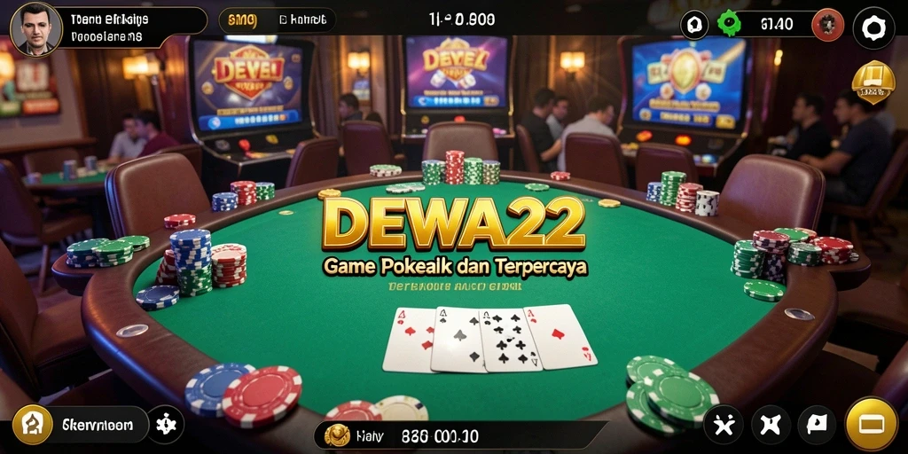 Gameplay poker menarik di DEWA22 dengan antarmuka yang user-friendly.