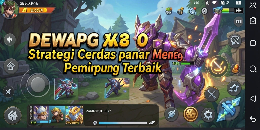 Tangkapan layar gameplay DEWAPG dengan elemen strategi yang mendalam.