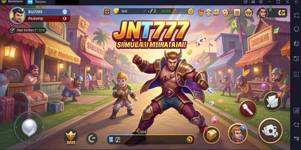 Tampilan gameplay menarik dari JNT777 yang menunjukkan simulasi mendetail.