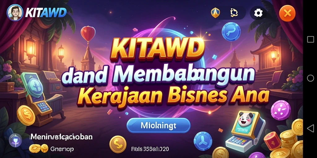 Screenshot menampilkan gameplay seru KITAWD di dunia Tycoon.
