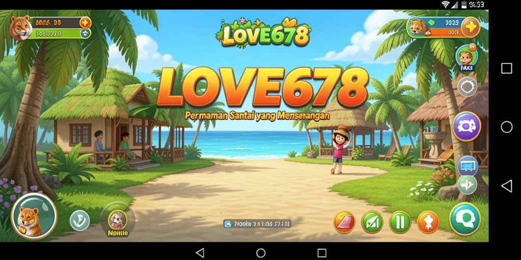 Tangkapan layar utama LOVE678 menunjukkan momen seru dalam gameplay Casual.