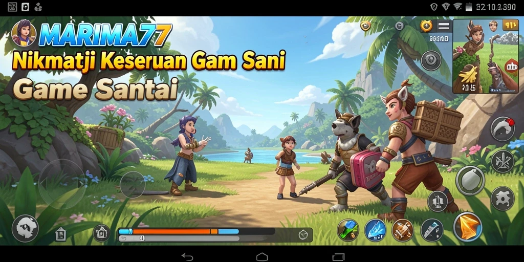 Tampilan menarik dan seru dari gameplay MARIMA77 yang menghibur.