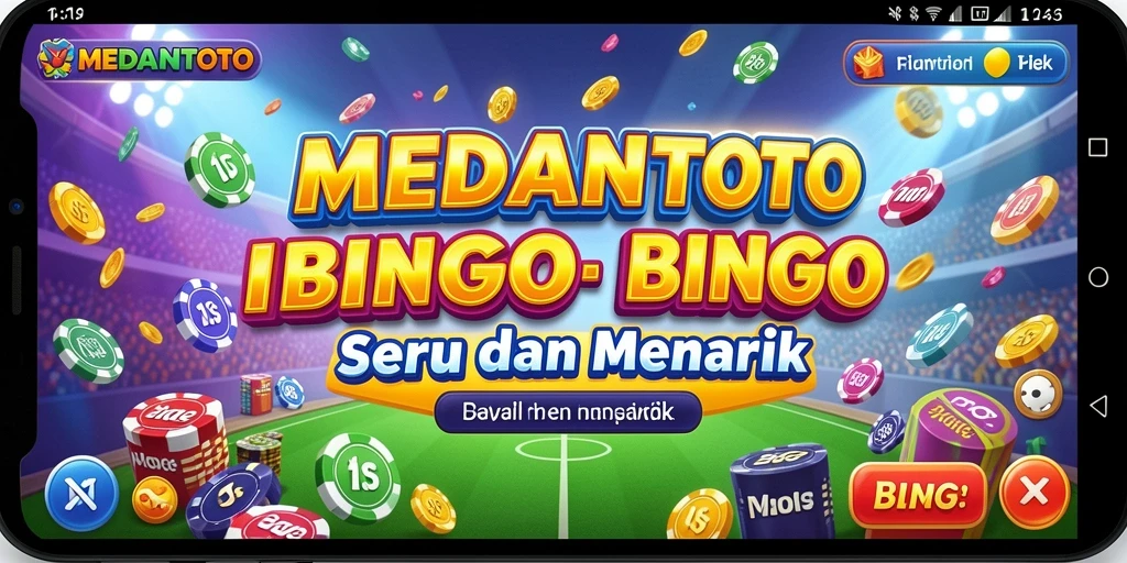 Tampilan gameplay MEDANTOTO yang menarik saat bermain Bingo.