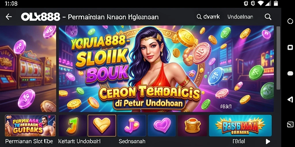 Tampilan gameplay seru di OLX888 dengan berbagai pilihan Slot.
