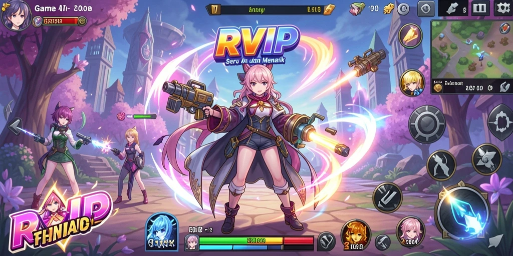 Gameplay menarik dari RVIP dengan karakter Anime ikonik.