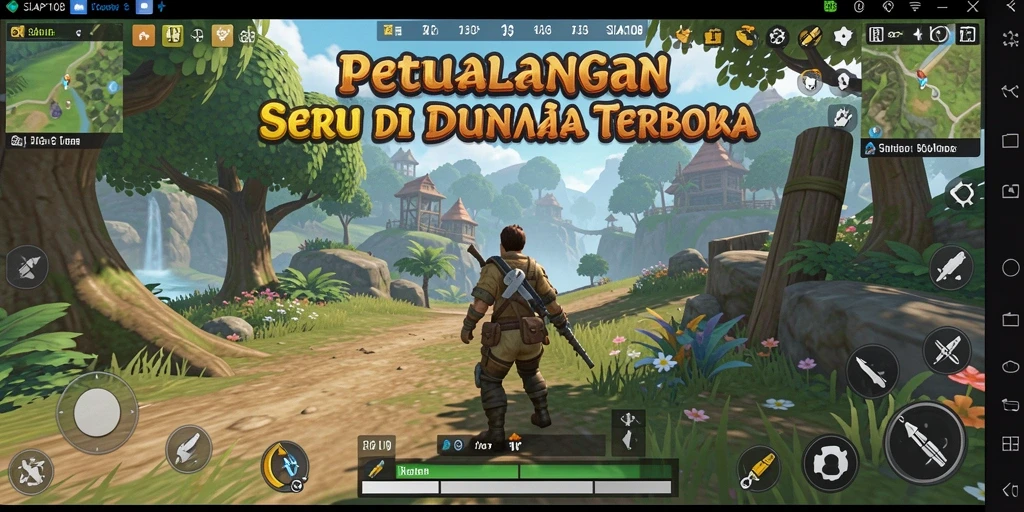 Tampilan gameplay seru dalam dunia terbuka di SIAP108.