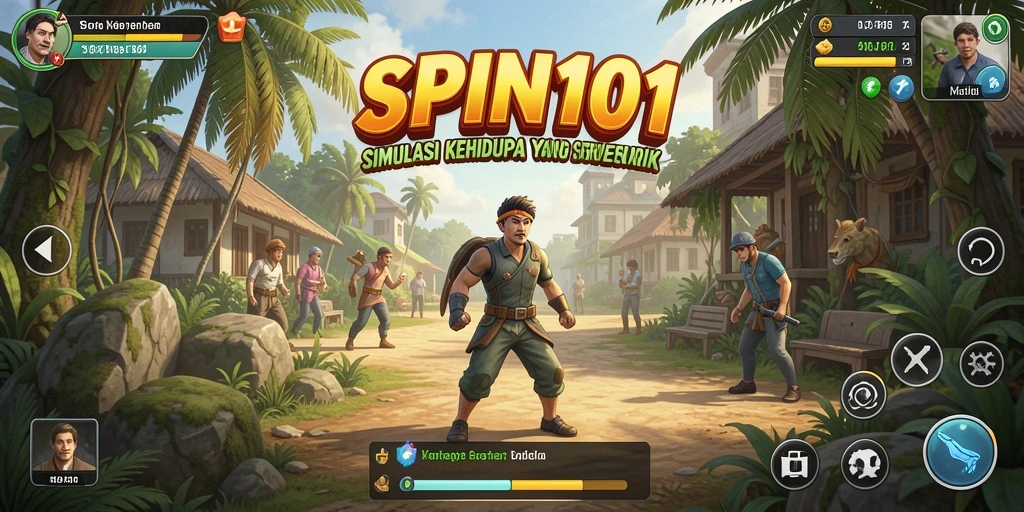 Tampilan gameplay SPIN101 yang menarik dan interaktif.
