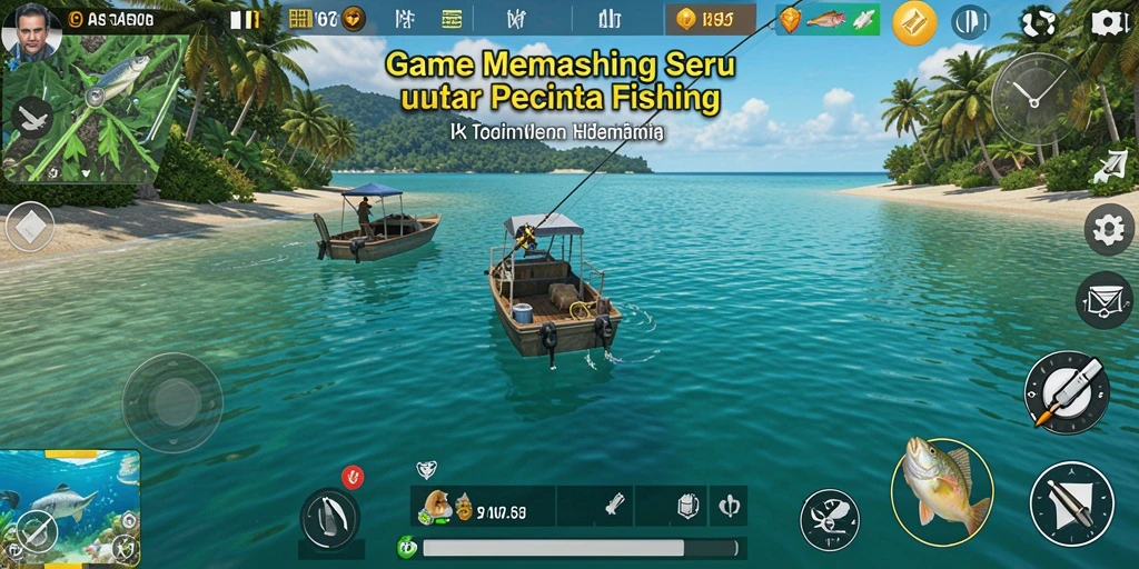 Tangkapan ikan besar dalam gameplay W67 yang seru.