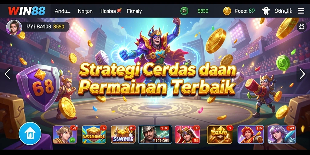 Tampilan gameplay seru dan mendebarkan dalam WIN88.