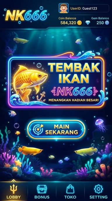 Tampilan utama aplikasi nk666 dengan berbagai pilihan aplikasi.